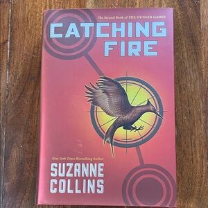 Scholastic Catching Fire Book - Red and Yellow Cover